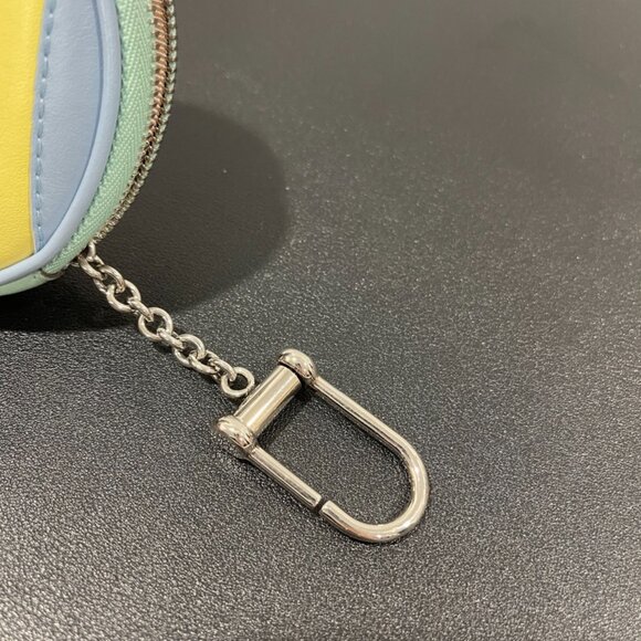 Gucci Calfskin Matelasse Diagonal GG Marmont Round Coin Purse Multi (JB1097) - Picture 4 of 8